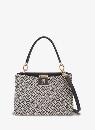 Heritage TH Monogram Jacquard Satchel